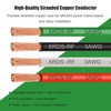 3 AWG THHN Stranded Bare Copper Wire, 10FT Grounding Wire, 3AWG 10FT Green gallery