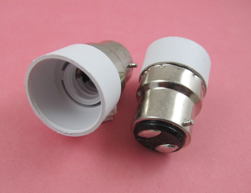 B22 to E14 Socket Base LED Halogen CFL Light Bulb Lamp Adapter Converter Holder gallery