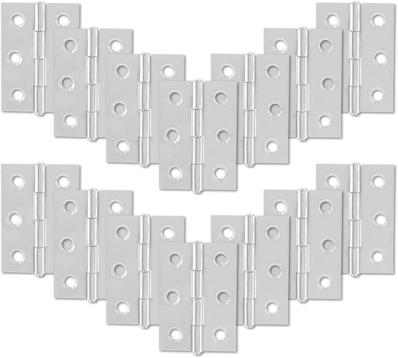 20Pcs 2 Inch Butt Hinges Stainless Steel Cabinet Hinges Small Door Hinges... gallery