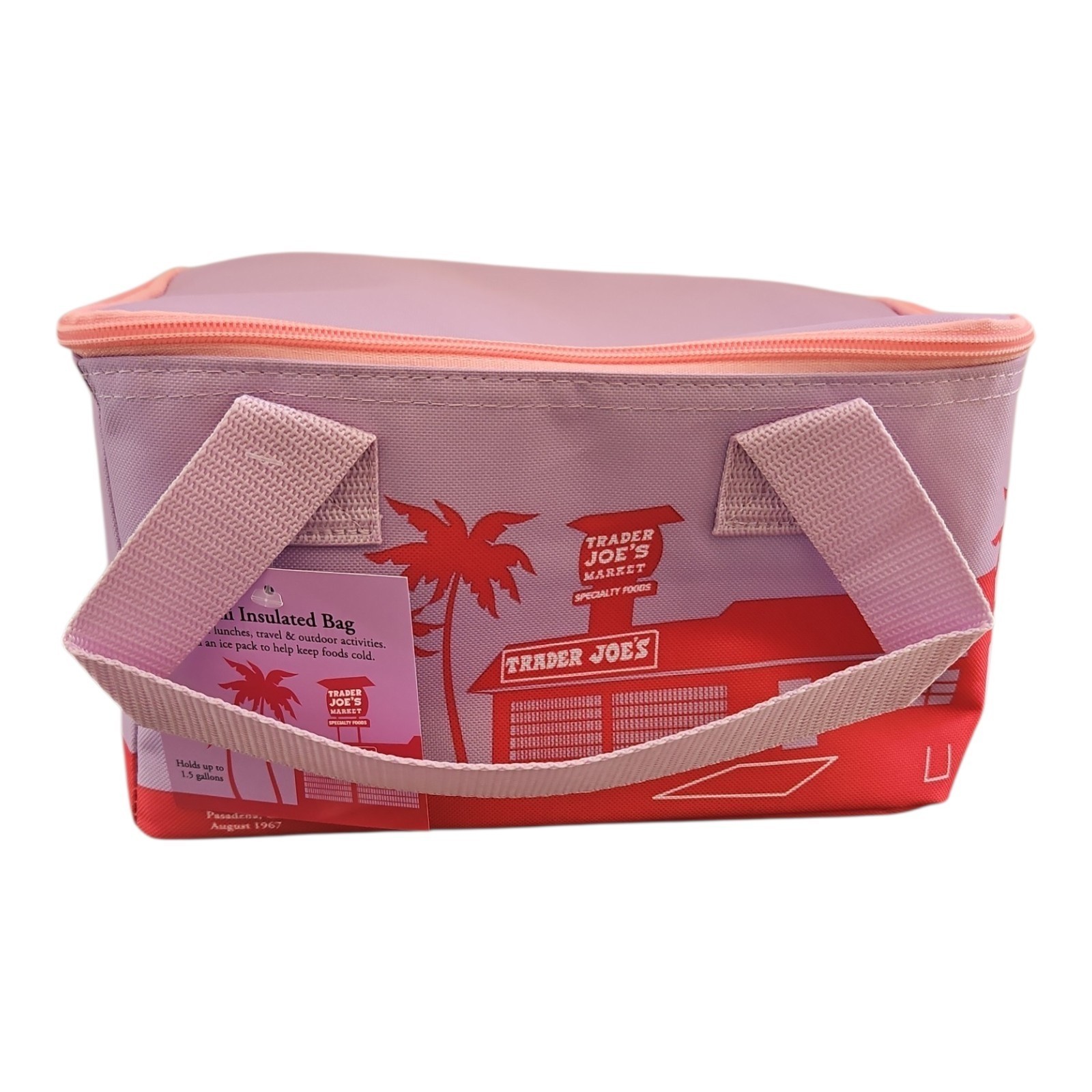 Trader Joes 2026 Spring Mini Insulated Cooler Lunch Bags Set of 2 Purple & Blue gallery