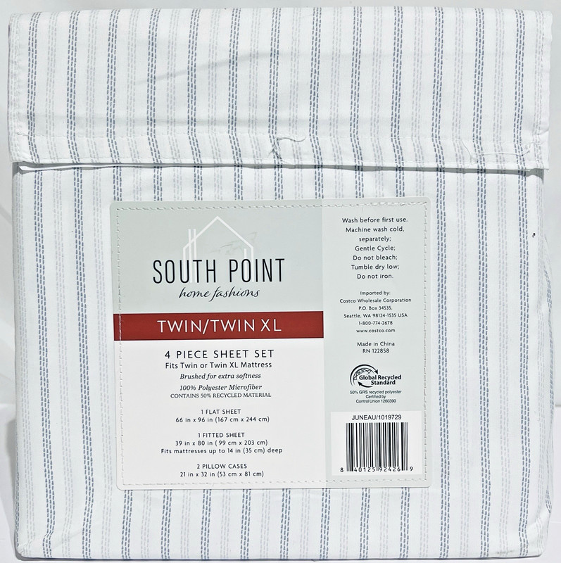 4-Piece Printed Sheet Set - Full/Twin| 17"" Extra Deep | Cool, Crisp, Breathable gallery