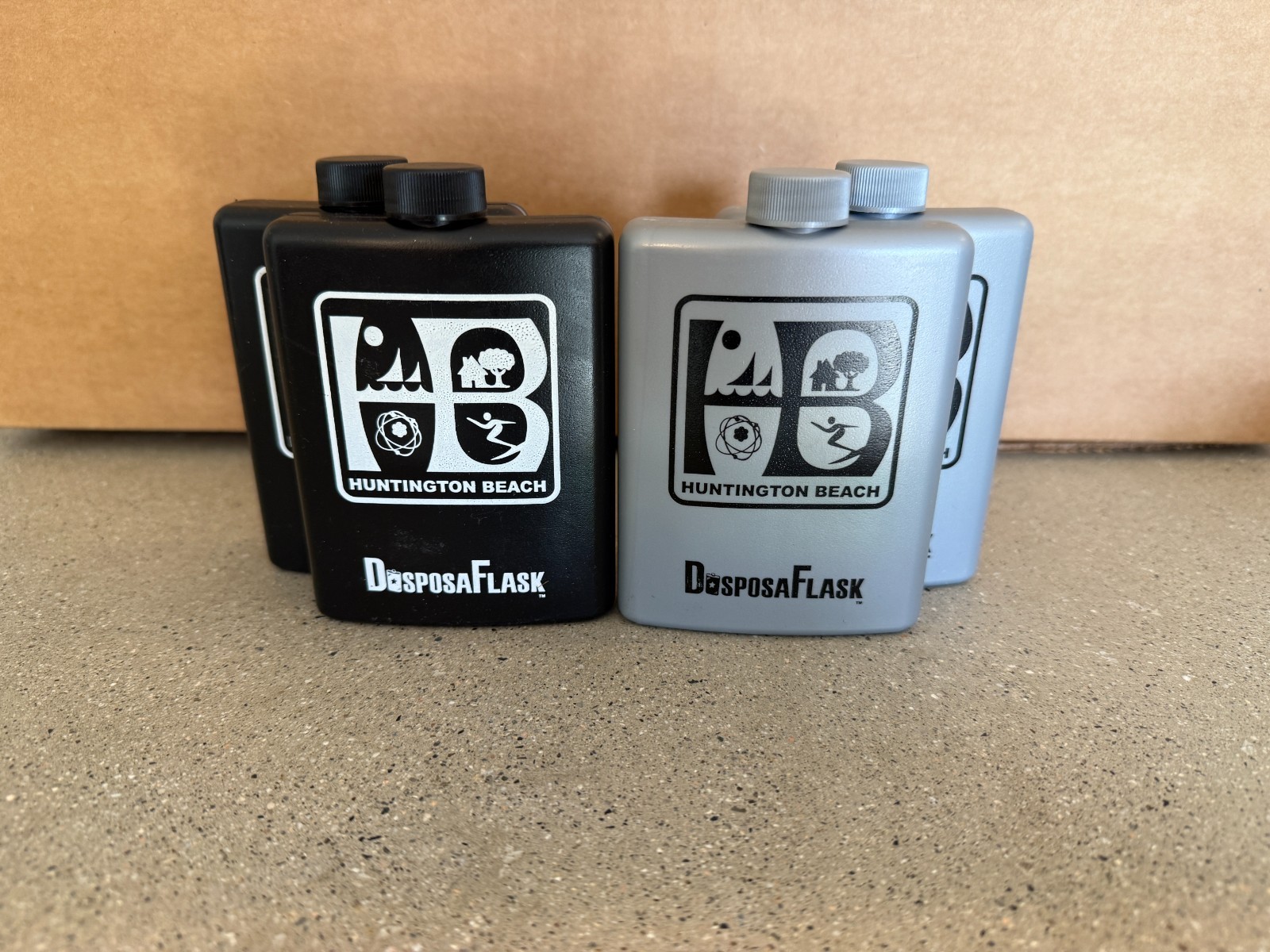 4 Pack - Multi Color - Plastic Alcohol Flask - Free Shipping gallery