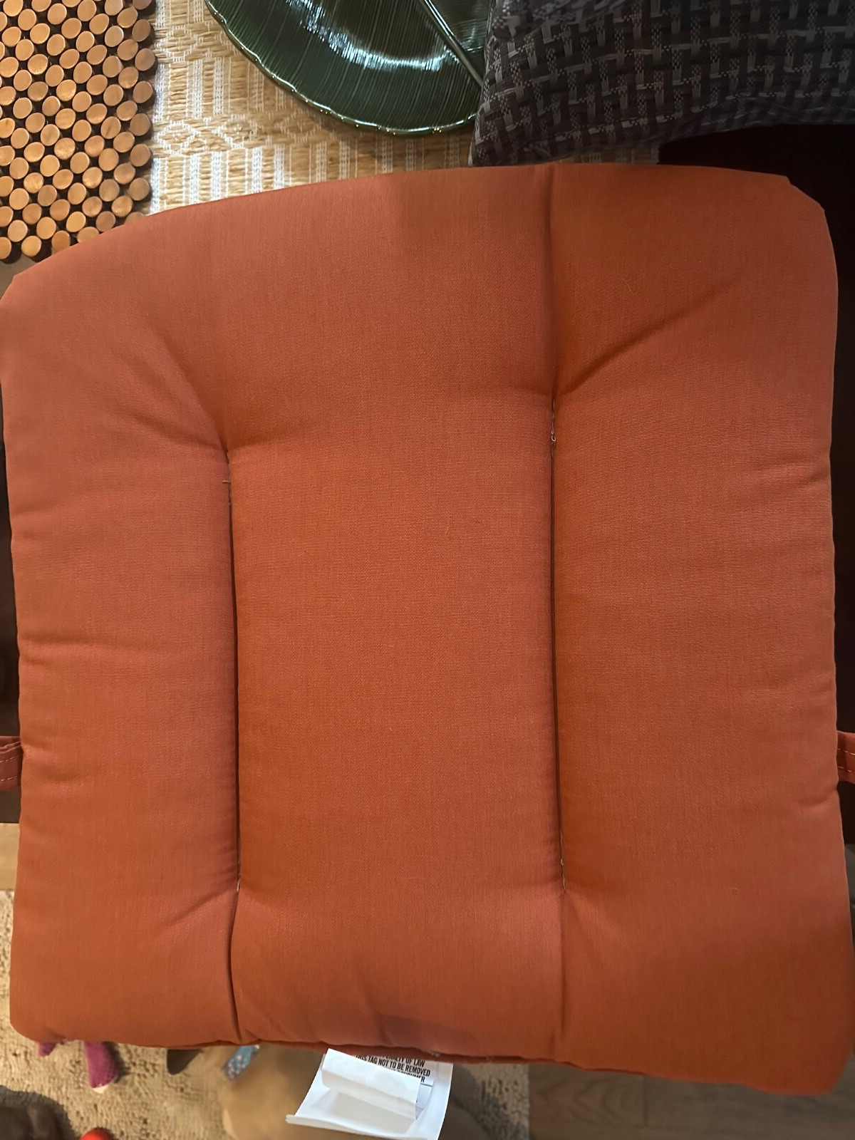 Classic Cushions Canvas Rust Outdoor Chair Cushions - 18" x 20" x 3" NWT gallery