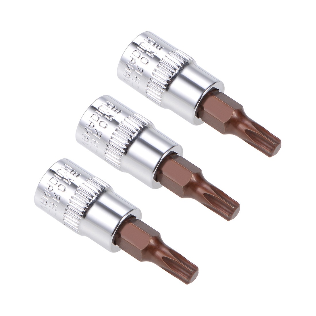 3Pcs 1/4-Inch Drive Bit Socket T20 Torx Socket S2 Steel 38mm Length gallery