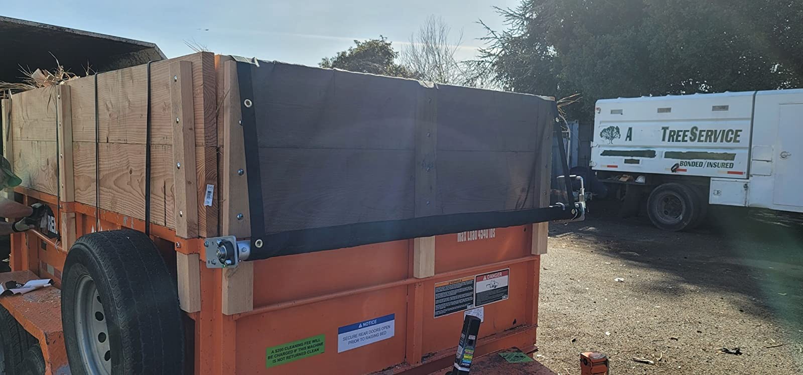 DTR DUMP Trailer PVC Mesh Tarp Kit w/ PVC Mesh Tarp gallery