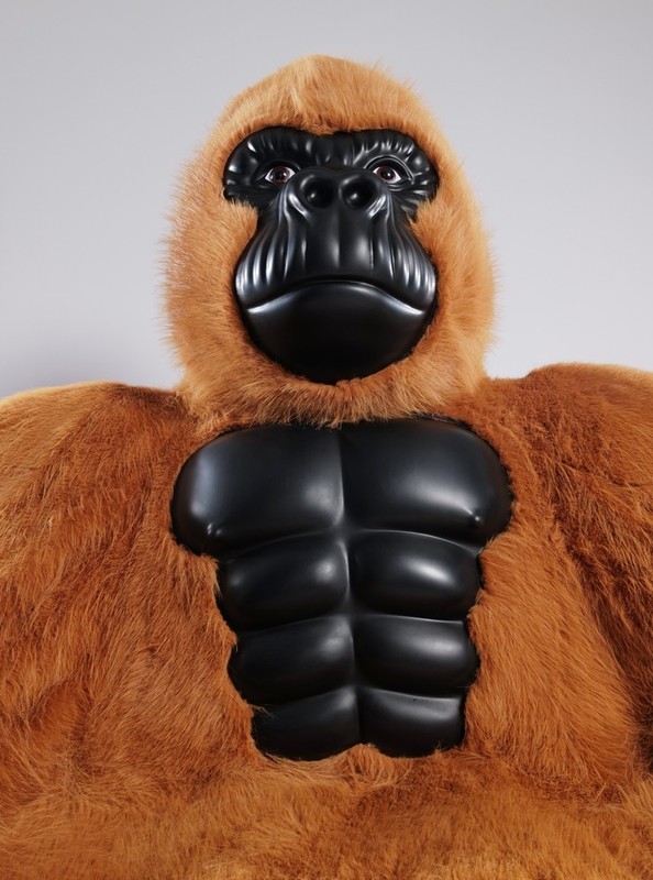 Inflatable Gorilla Couch Sofa Luxury Mink Plush 600kg Load Capacity Lounge Chair gallery