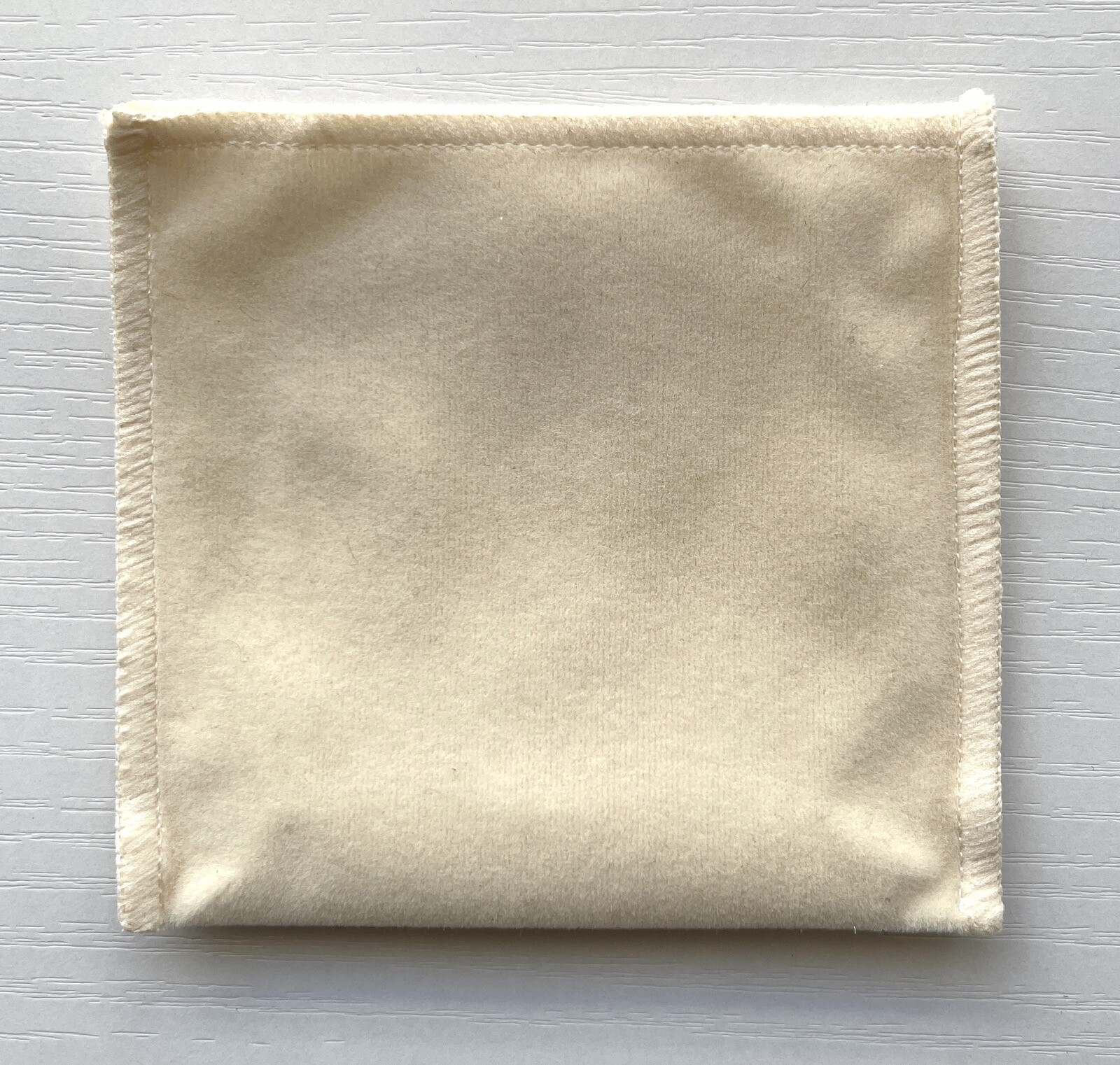 2 Gift Pouch Soft Ivory Off White Beige Velvet Bag 3.5 x 3.75" FAST SHIP gallery