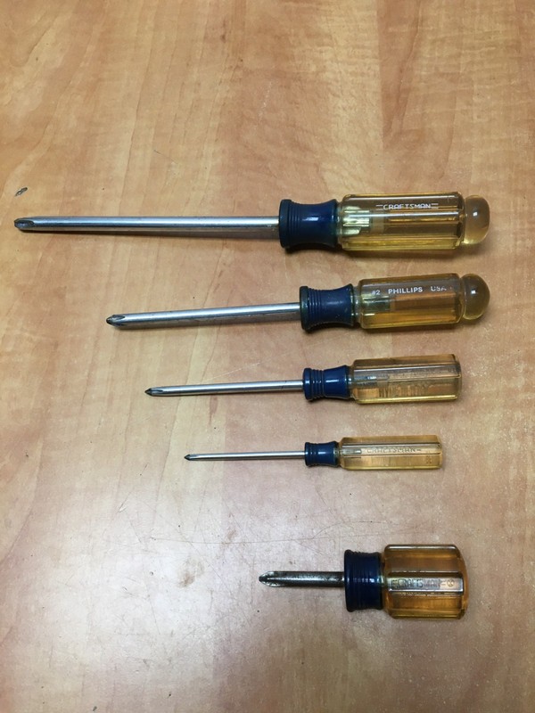 Craftsman Screwdriver Set Slotted Flat Head 1/8 - 5/16 Philips #0 to 3 Lot of 11 gallery