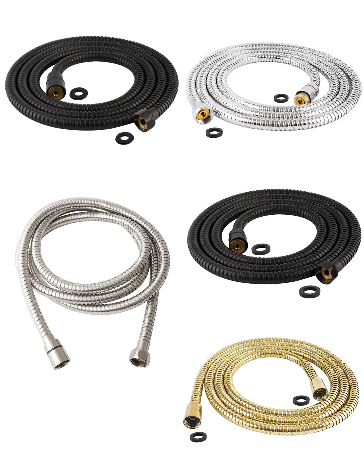 90'' All Metal Shower Hose, Extra Long Stainless Steel Shower Hose Replacement gallery