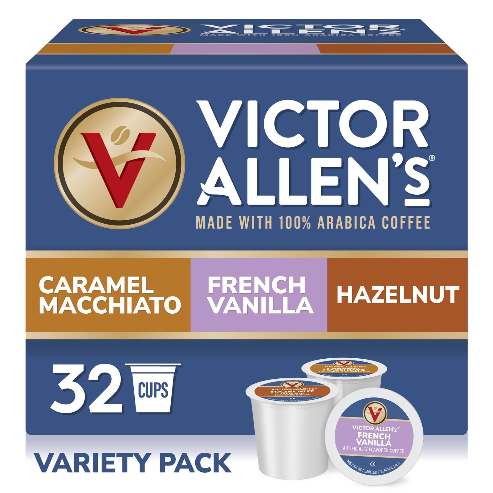 Variety Pack (French Vanilla Flavored, Caramel Macchiato, Hazelnut), 32 Count... gallery