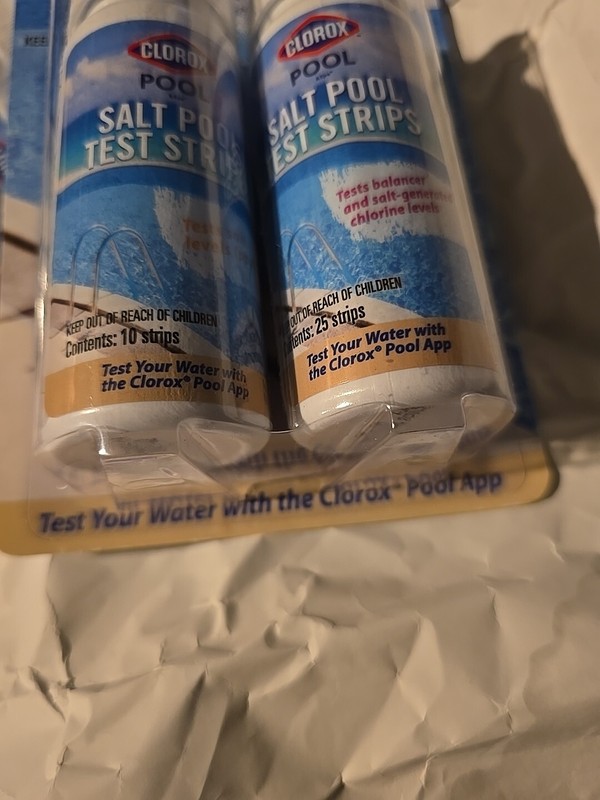 Clorox Salt Pool Test Strips Testing Salt Levels Balancer Levels (EXP) FOR PARTS gallery