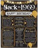 57th Birthday Decorations 1969 Back in 1969 Poster 11x14 Unframed Party Gift gallery