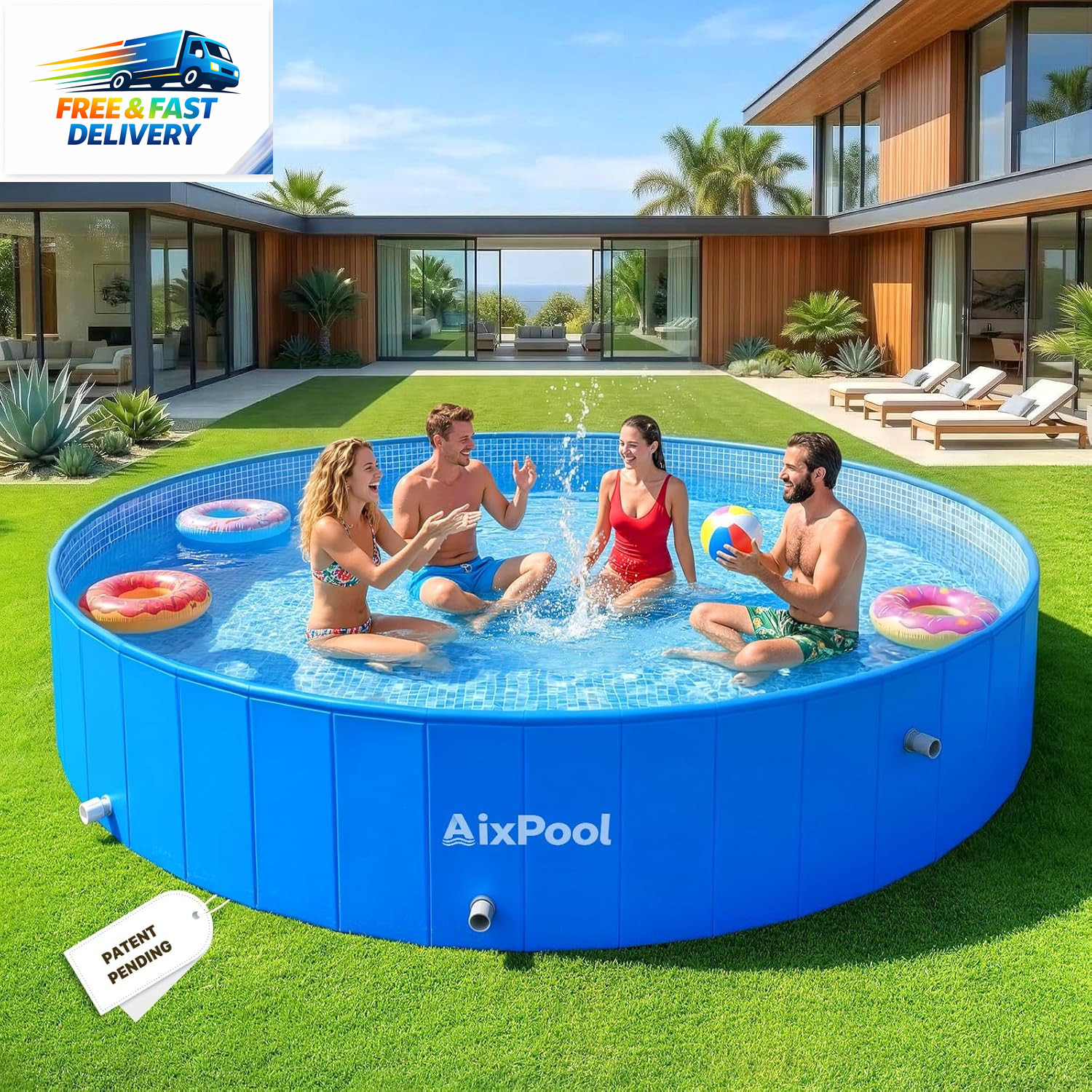 2026 Large Foldable Pool,Non-Inflatable Pool for Adult,Foldable Swimming Pool,Pl gallery