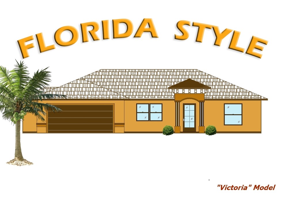 2,224 sq/ft Florida Custom Home Plan Blueprints COMPLETE SET in PDF NEW House