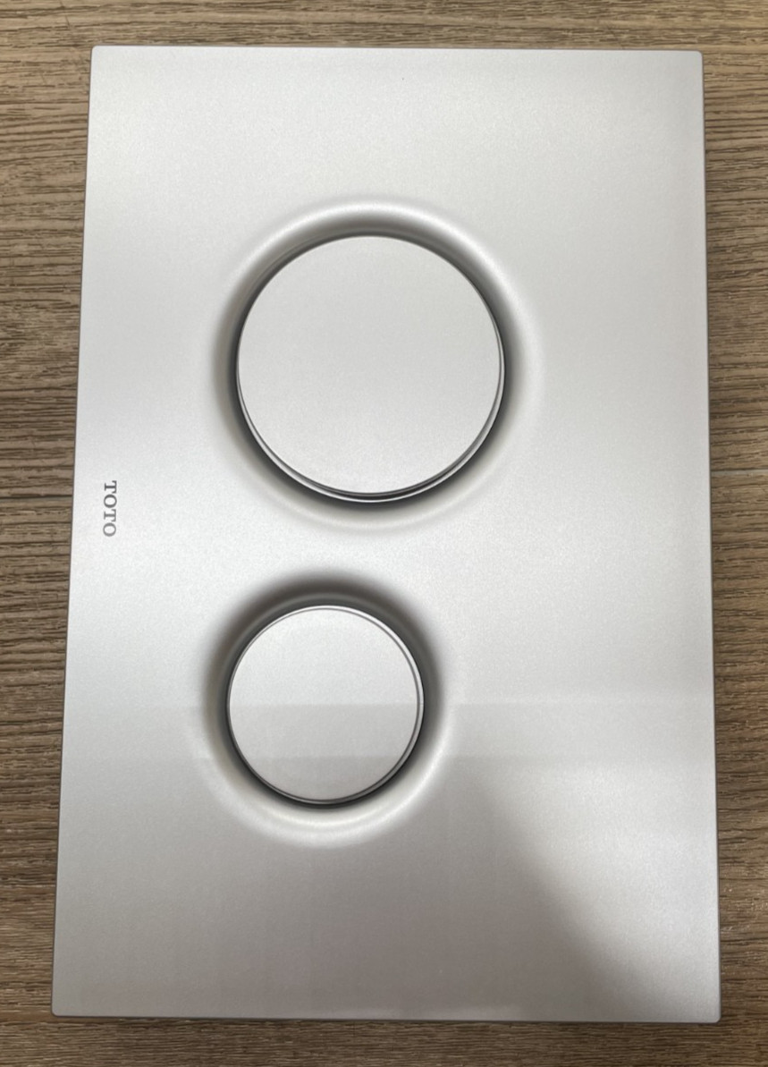 TOTO YT930#MS Dual Button Round Push Plate - Matte Silver gallery