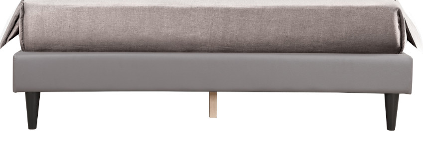 Chic Light Grey Queen-Sized Bed gallery