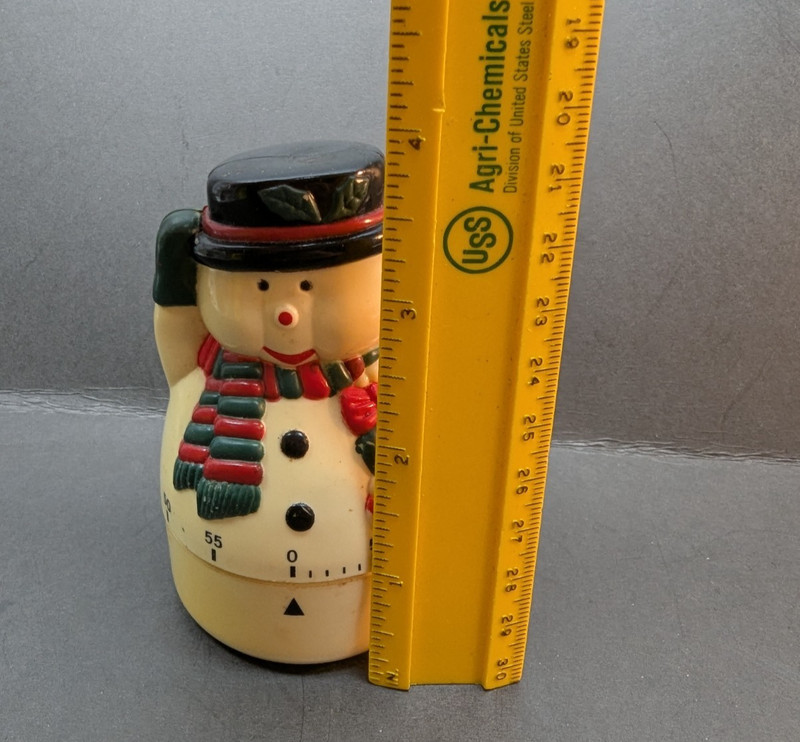 Snowman Kitchen Timer Measures 60 Minutes Great Novelty Holiday Item 4 x 2 Inch gallery