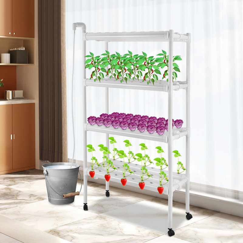 4-Tiers Growing Baskets Sets Hydroponic Grow Kit Hydroponic Planting Equipment gallery