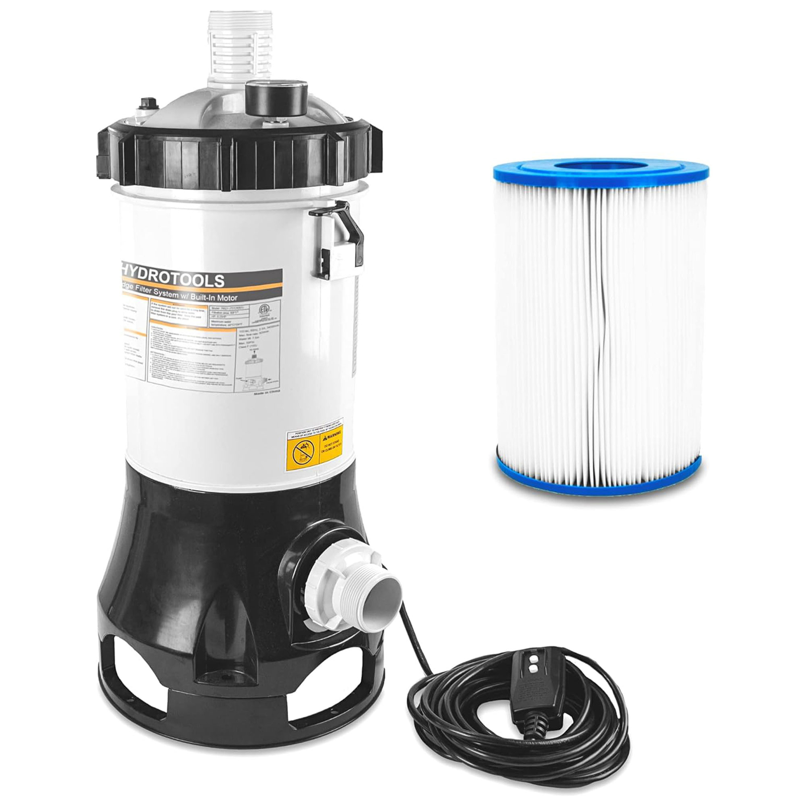 Swimline Cartridge Pool Filtration with Pump Built In Housing Complete System gallery