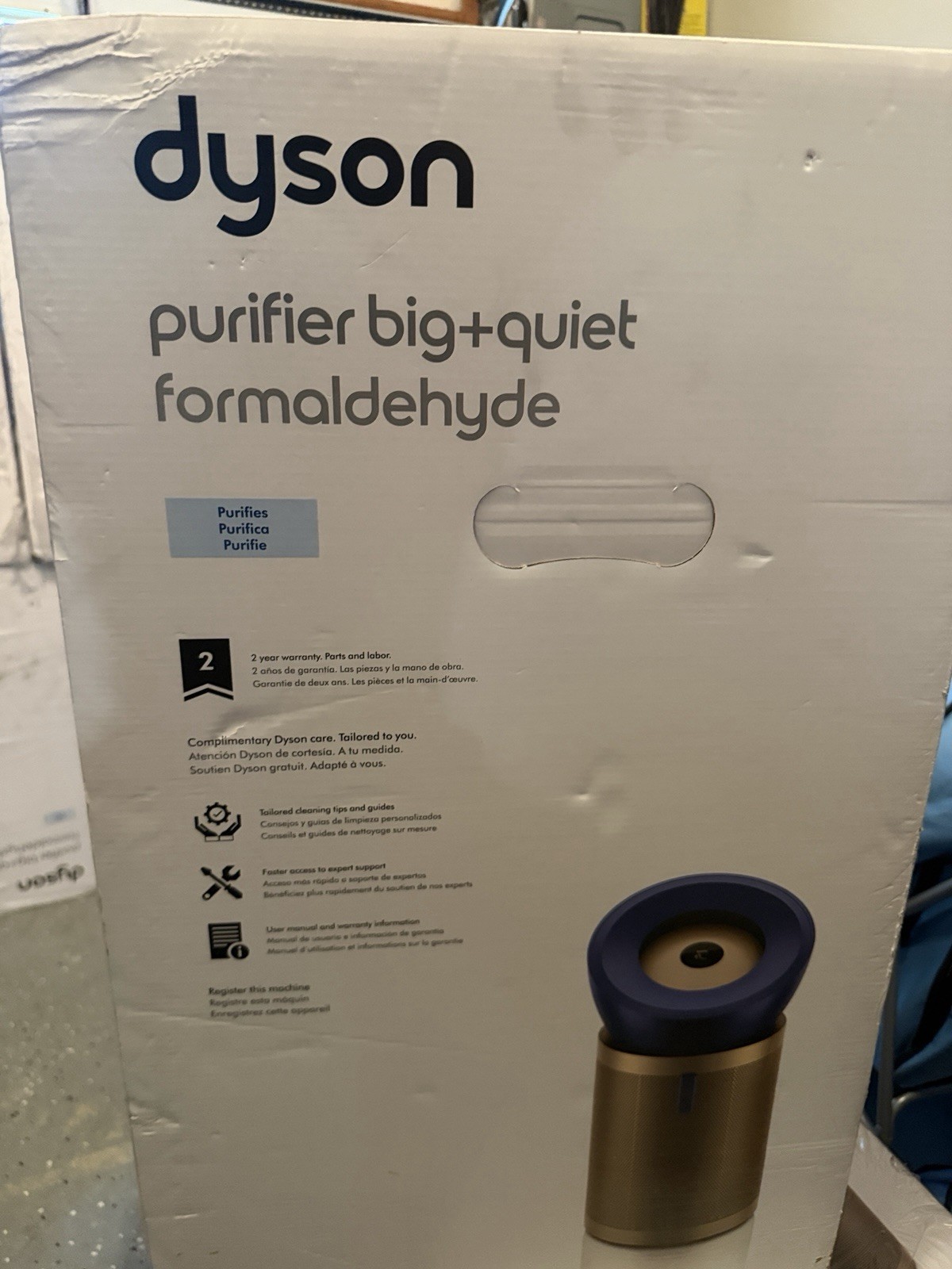 *Brand New SEAL* Dyson Purifier Big + Quiet Formaldehyde Gold/Prussian Blue BP04 gallery