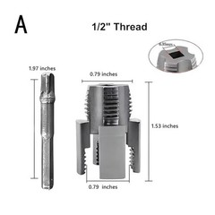 Integrated Internal & External Pipe Threading Tool Steel PVC Pipe Threader Kit