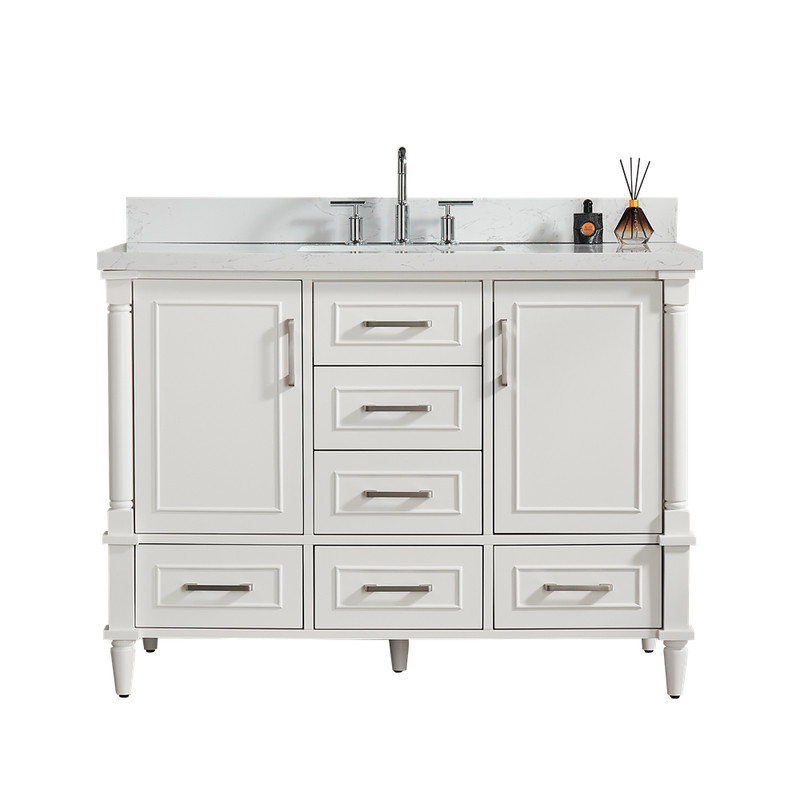 48" Bathroom Vanity w/Sink,Fully Assembled Freestanding Vanity Cabinet,6 Drawers gallery