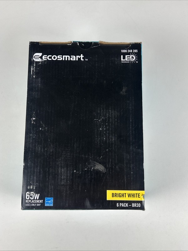 EcoSmart BR30 65W Equivalent Dimmable LED Light Bulbs Bright White (6-Pack) gallery