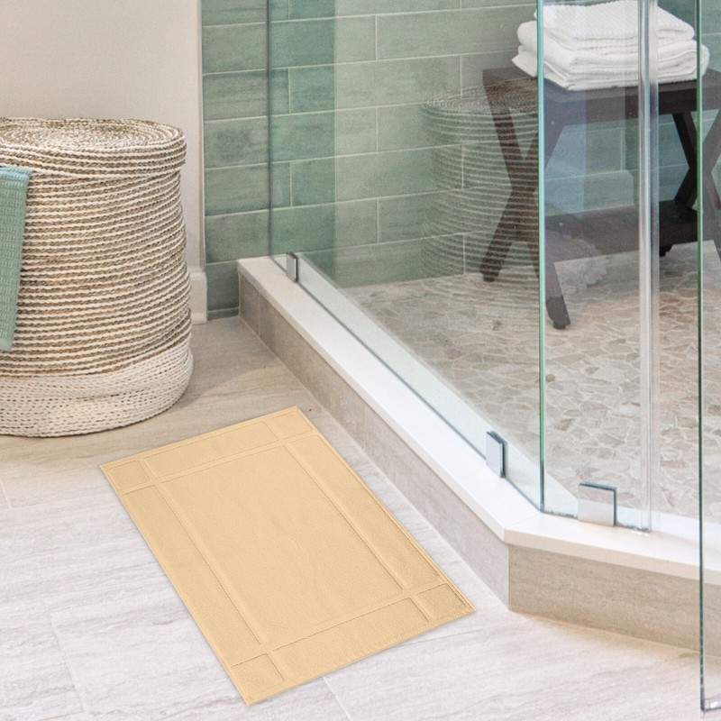 Ample Decor Bath Mats 24" X 17" 100% Cotton Thick 1350 GSM Long Lasting Soft gallery