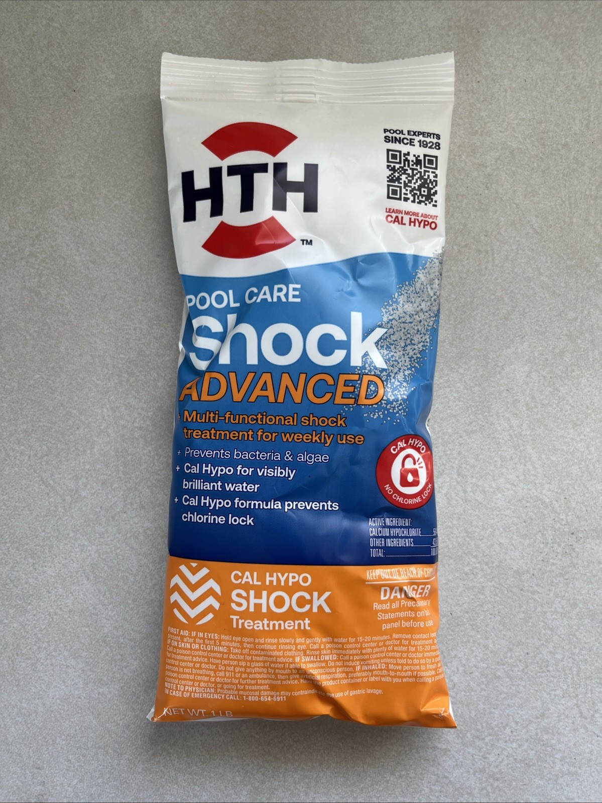 HTH Pool Care Advanced Cleaning for Swimming Pools, 1 lbs New Sealed gallery