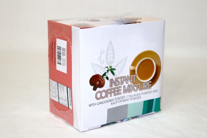 Ganoderma Mushroom Collagen Instant Coffee & KACIP Fatimah Powder 15 Sachet Box gallery