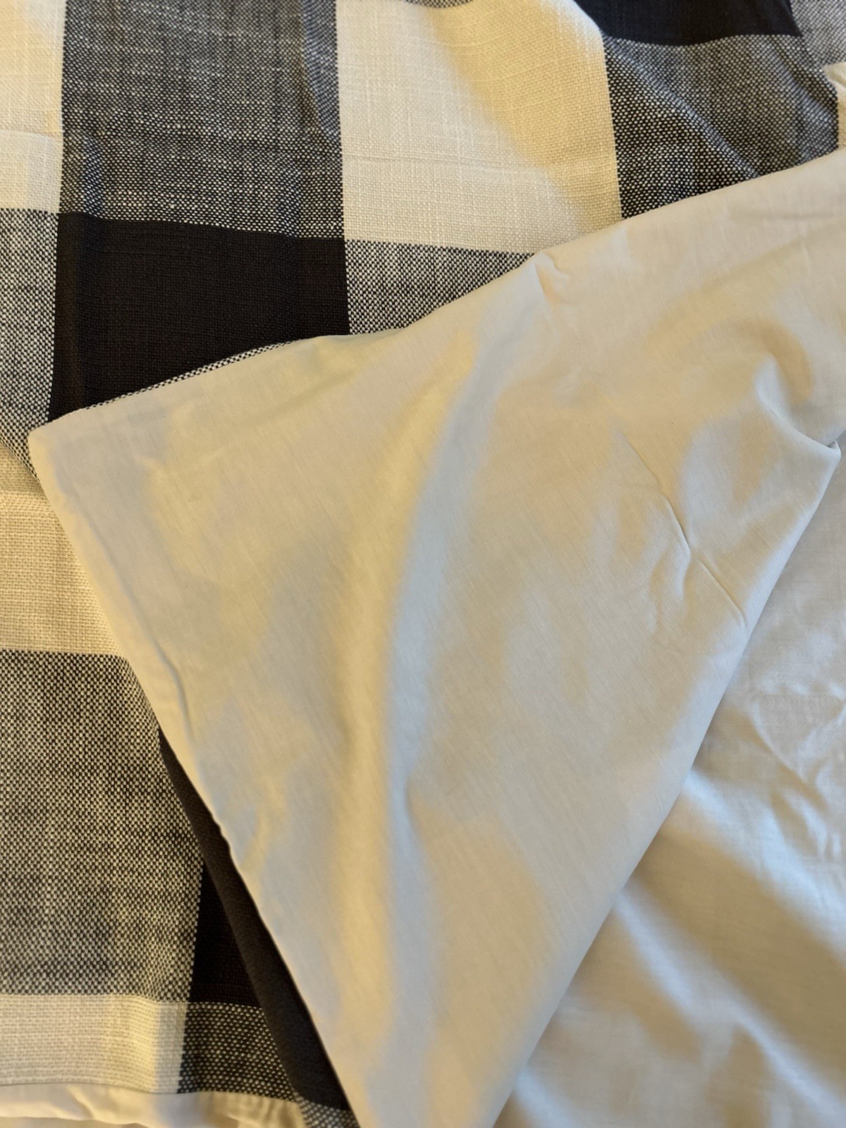 Pottery Barn Bryce Buffalo Check Cotton FULL/QUEEN Duvet Cover Charcoal NWT gallery