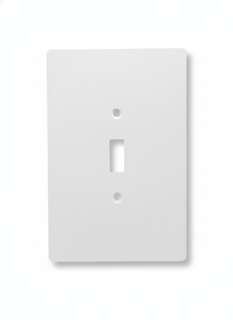 4"x6" Oversize Electric Light Toggle Switch Wall Cover Plate, 1-Gang, White gallery