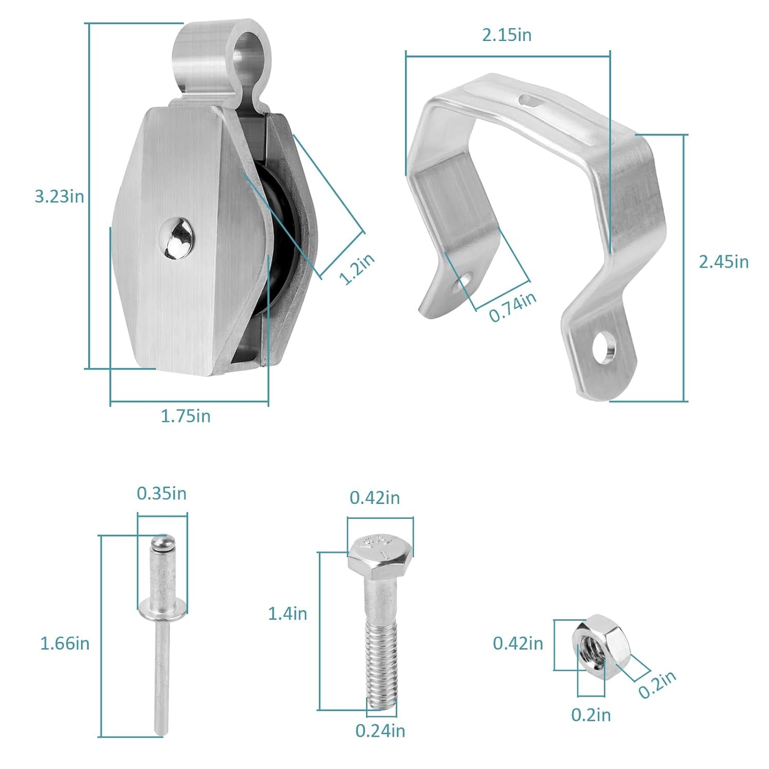 Extension Ladder Pulley Kit Replacement for 31-12 Pulley Assembly Parts gallery
