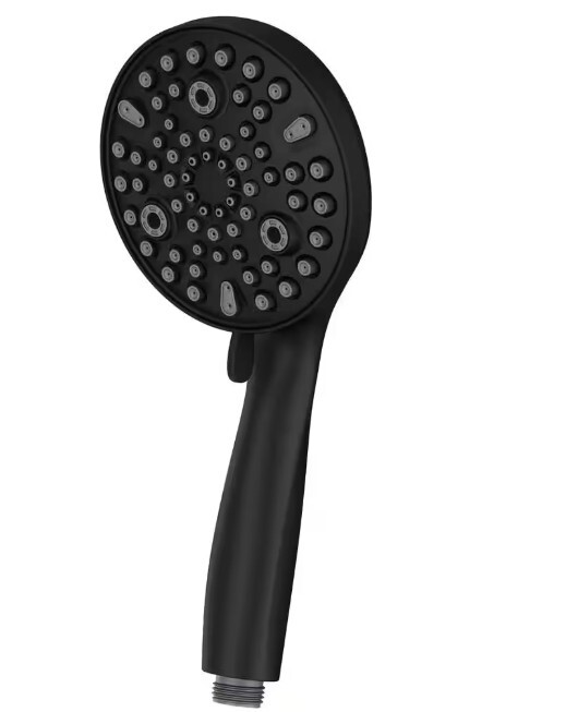 Filtered 10-spray 5 in. Wall Mount Dual Shower Head Handheld 1.8GPM MATTE BLACK gallery