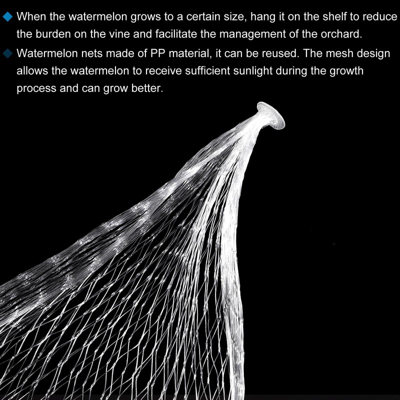 Watermelon Nets 11.81 Inch Hanging Melon Hammocks Bag for Garden White 200 Pack gallery