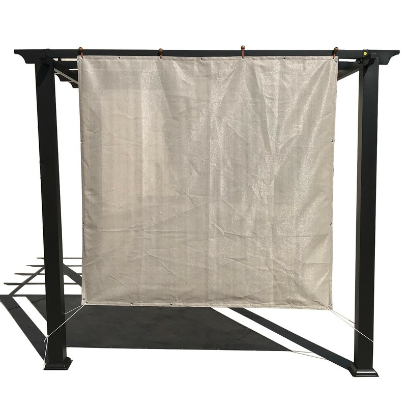 90% UV Shade & Privacy Panel w. Grommets 90% UV Block "Smoke" 2S gallery