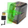 Self-Leveling Cross Line Laser Level 100ft/30 meters Range,10-level Brightness gallery
