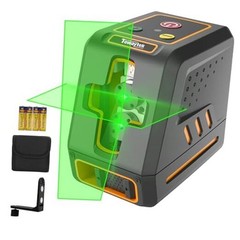 Self-Leveling Cross Line Laser Level 100ft/30 meters Range,10-level Brightness