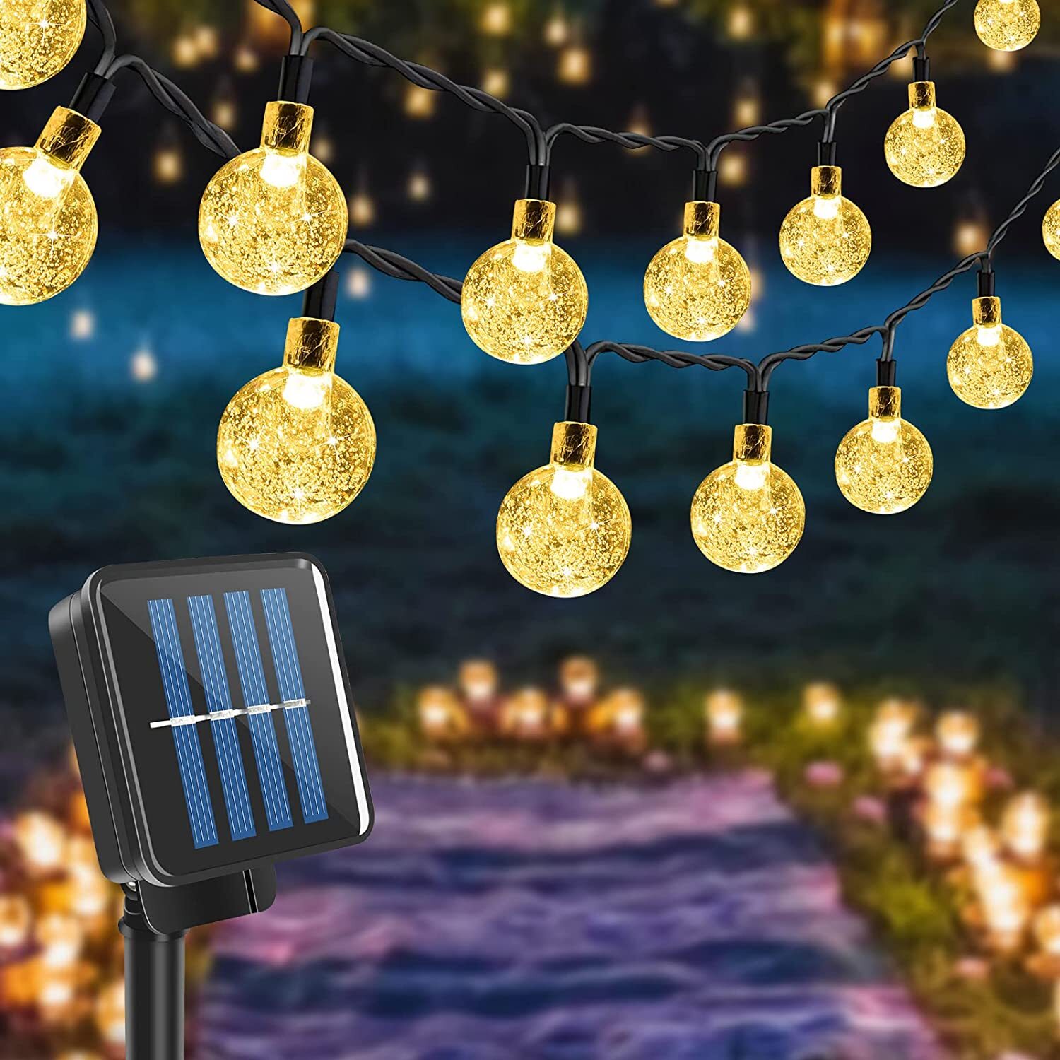 50 LED Solar String Lights Patio Party Yard Garden Wedding Waterproof Outdoor gallery
