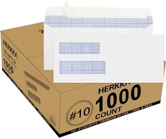 #10 Double Window Security Self-Seal Envelopes – Suitable Size for 1000 Pack