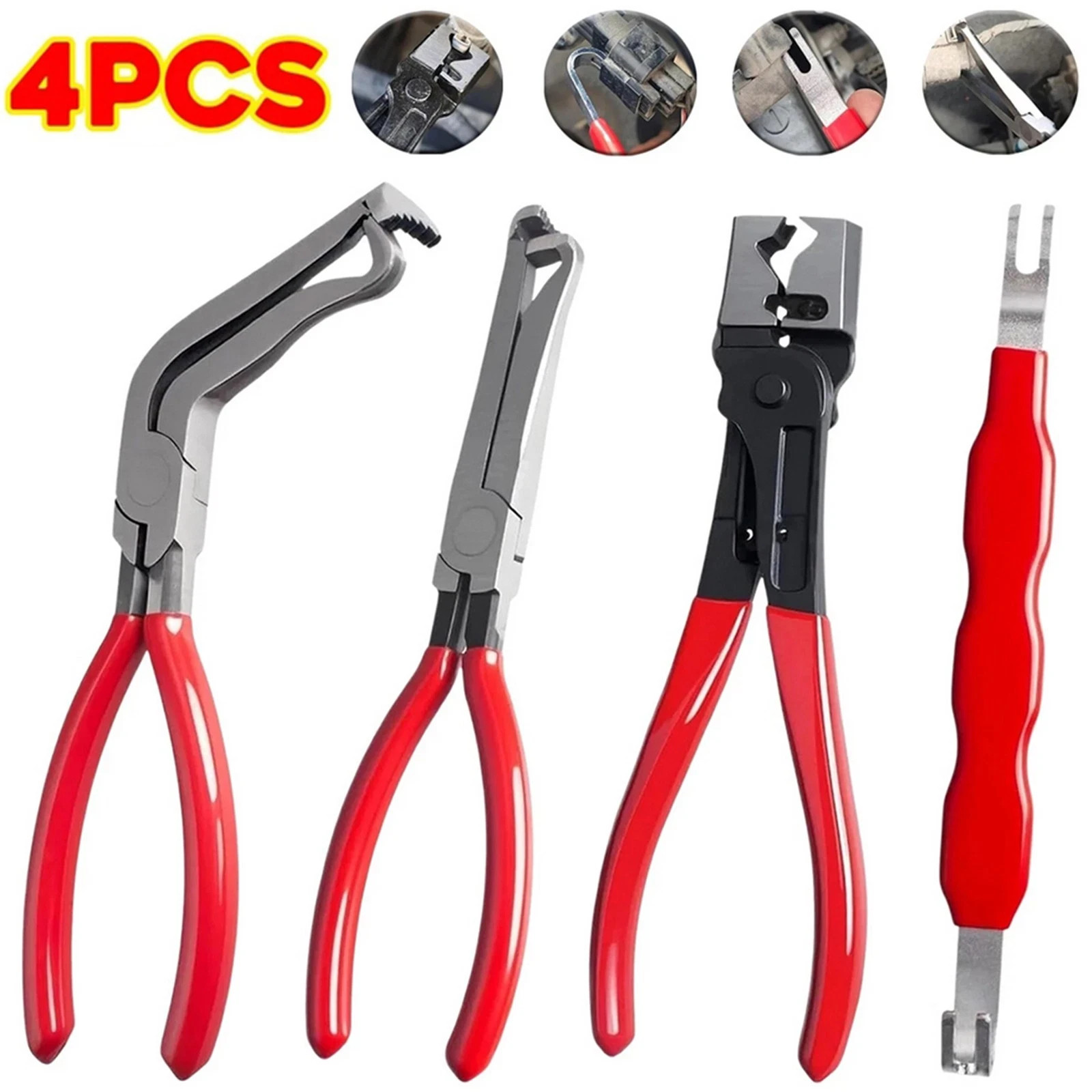 4 Pcs Electrical Disconnect Pliers for Cars, Automotive Electrical Terminal Conn gallery