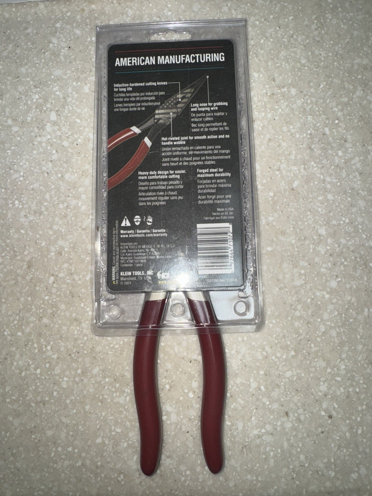 Klein Tools American Forged Side-Cutting Long Nose Pliers D203875 gallery