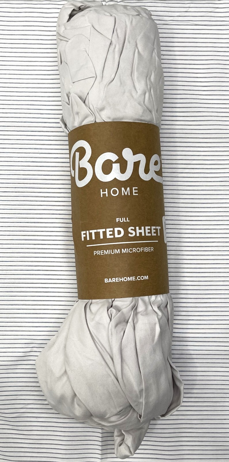 Full Cloud Gray Microfiber Fitted Sheet Soft, Luxury 15" Deep Pocket Bare Home gallery