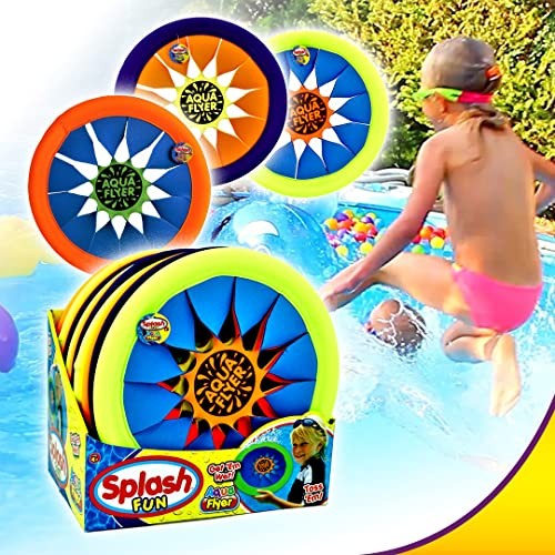 Soft & Safe Frisbee Throwing Disc Splash Fun Aqua Flyer 12" (1 Disc Assorted) gallery