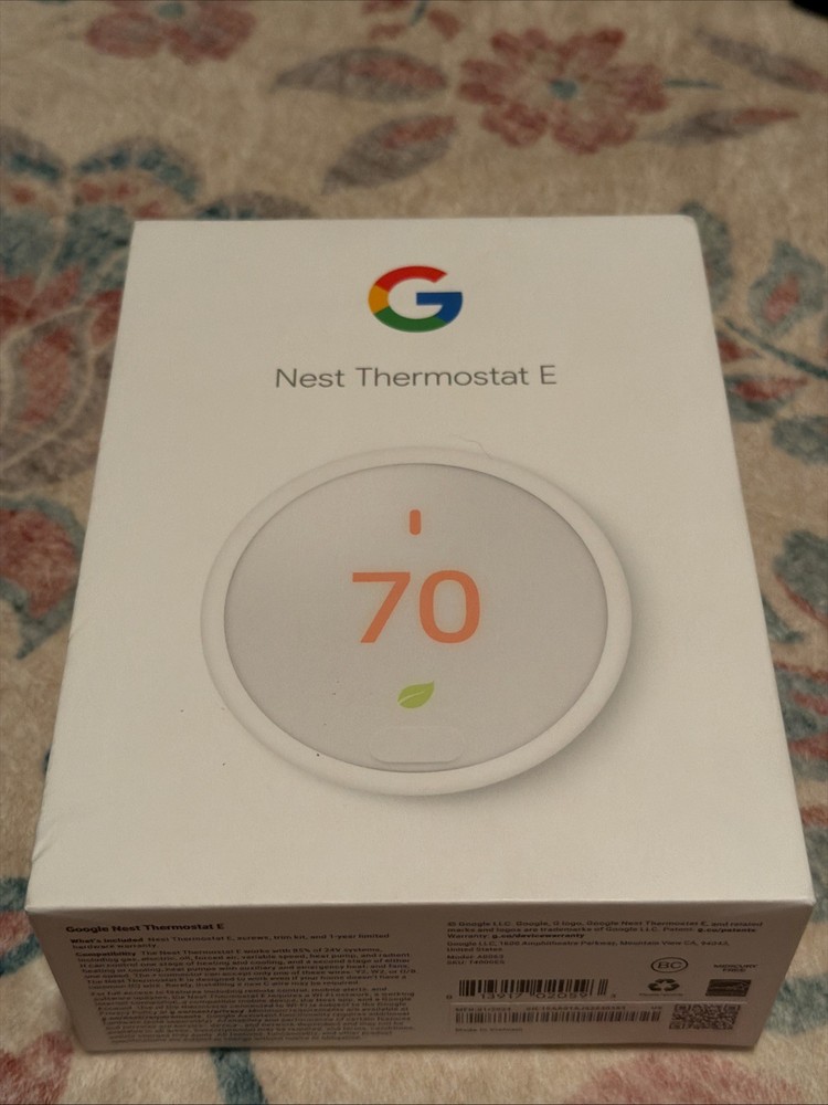 Nest Thermostat E Programmable Smart Thermostat - White (T4000ES)