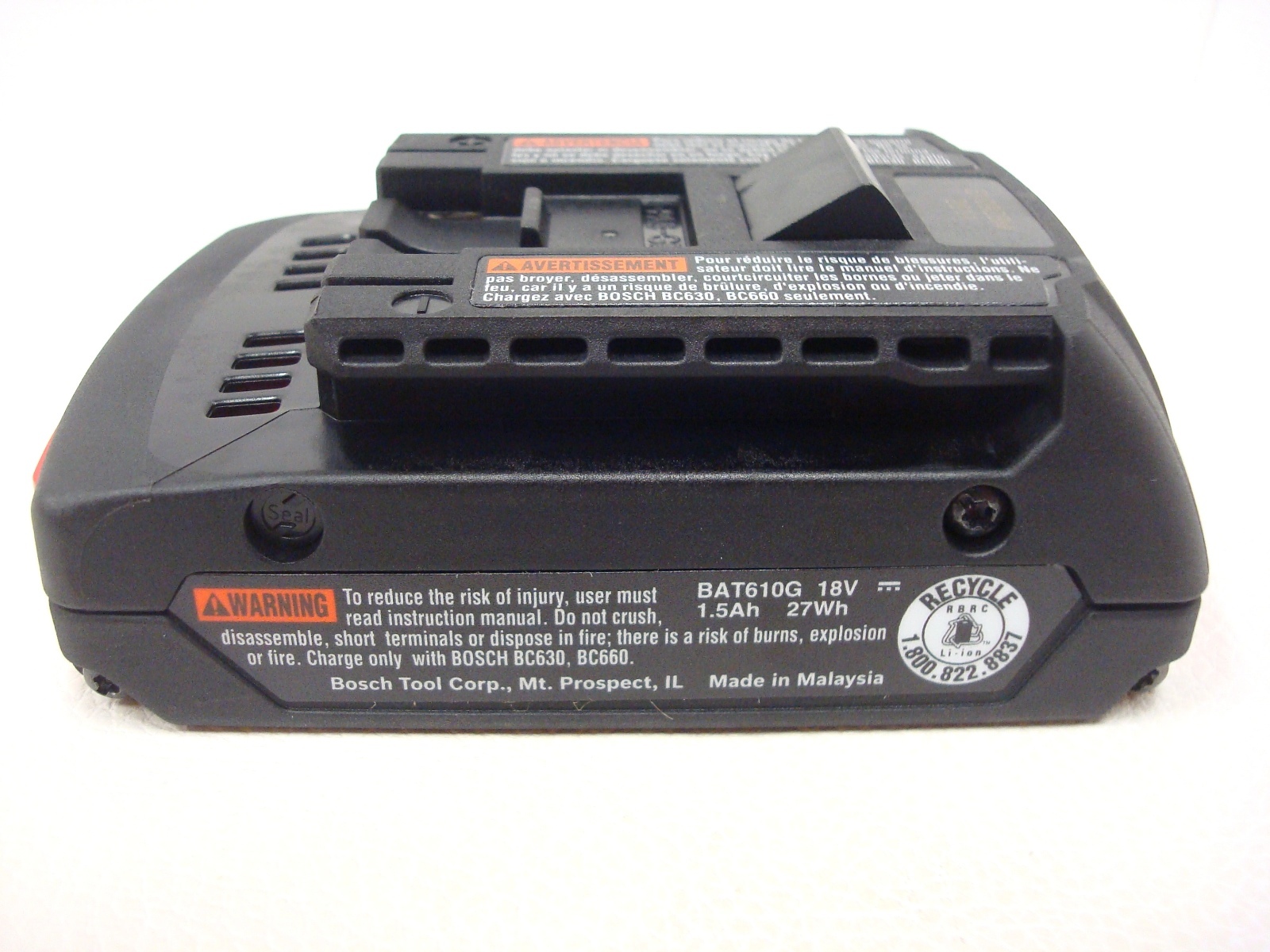 Bosch New Genuine 18V Li-Ion Battery BAT610G Slim Pack 24618 25618 IDH182 IWH181 gallery