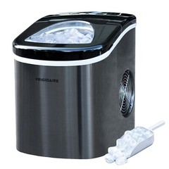 Frigidaire, 26 Lbs. Countertop Ice Maker, Bullet Shaped Ice, Black Stainless Ste