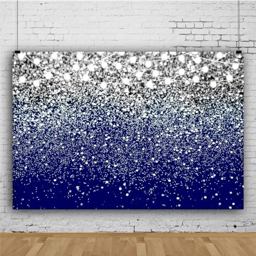 7x5ft Royal Blue Backdrop for Party Graduation Photo Backdrop 7X5FT Silver gallery