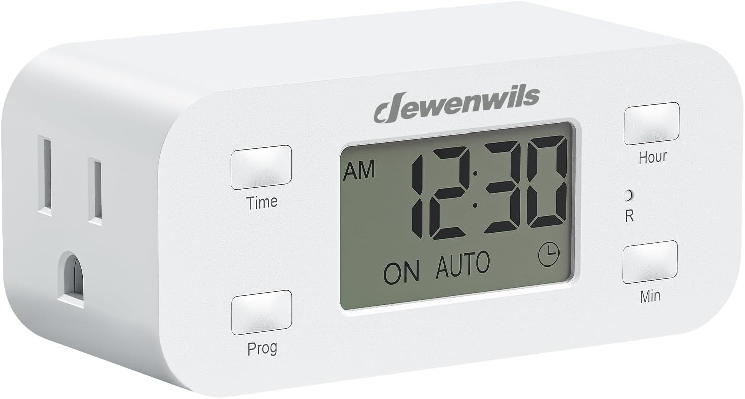 DEWENWILS 24 Hour Programmable Digital Timer Outlet,Timers for Electrical Outlet gallery