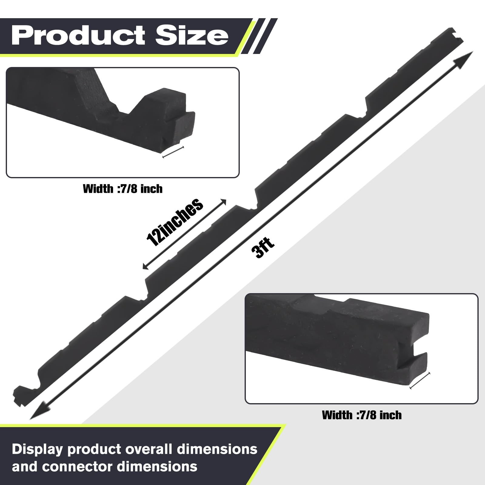 12in Outside Classic Rib Profile Foam Metal Roof Closure Strips, Panel Foam C... gallery